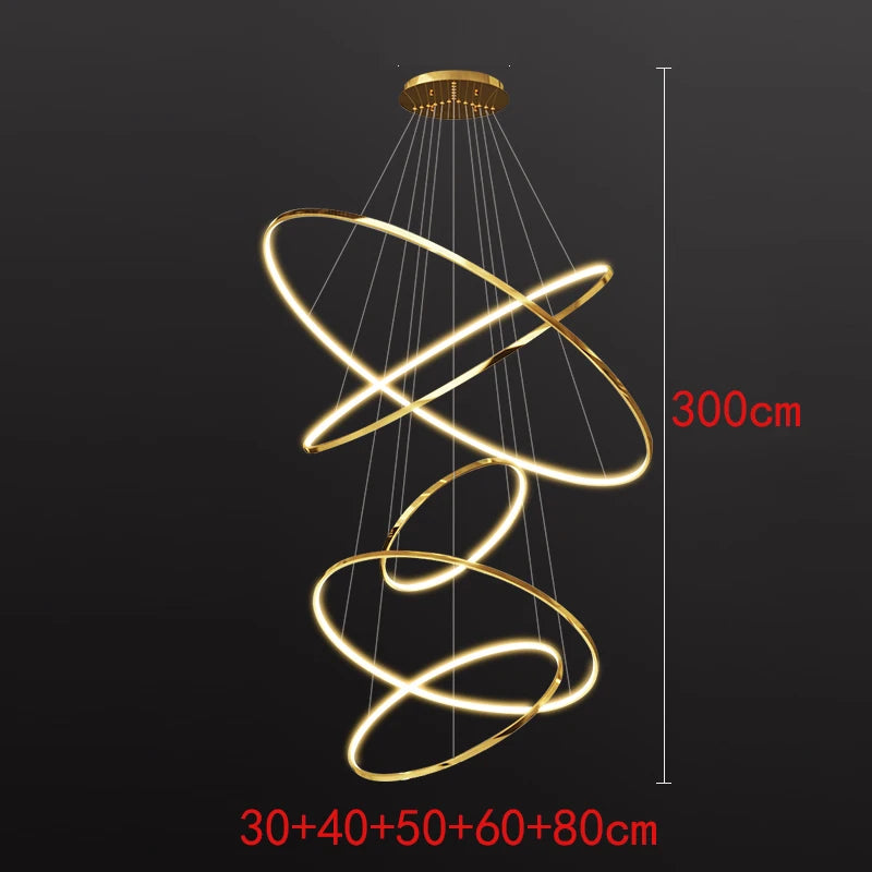Nordic home decoration, stair chandelier, living room and dining room Pendant lights, ceiling light, indoor lighting
