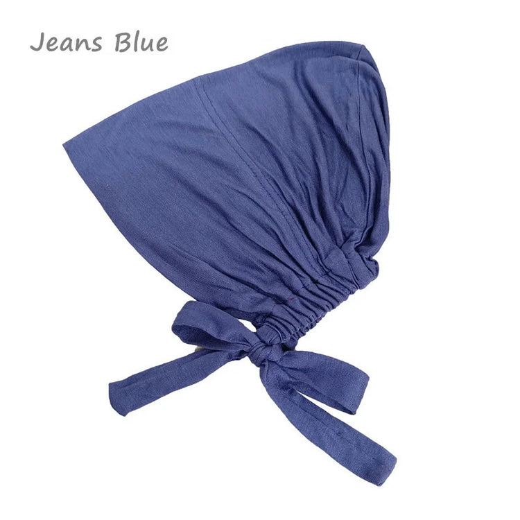New Soft Modal Muslim Turban Hat Inner Hijab Caps Islamic Underscarf Bonnet India Hats Female Headwrap Turbante Mujer