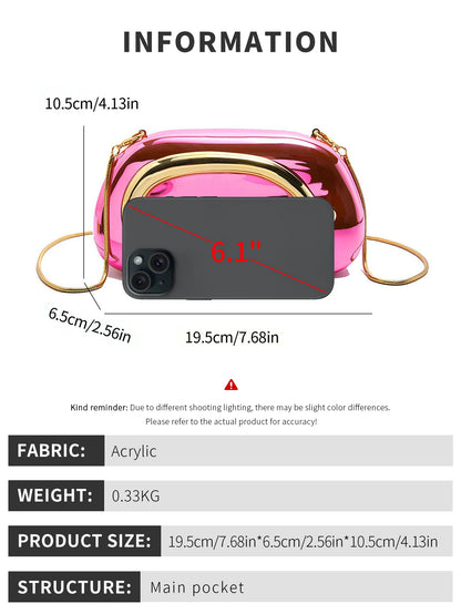 Fashion Elegant Metal Closure Box Shaped Crossbody Bags Women Evening Bags Wedding Mini Ladies Wallet Party Cute Purse ClutchBag