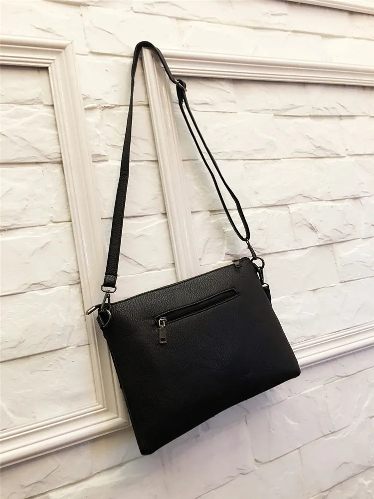 Envelope Clutch Bag for Women Luxury Design Handbags Fashion Rivet Party Evening Clutches For Ladies Shoulder Bag A4 Briefcase
