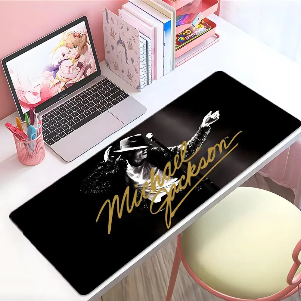 singer legendary M-Michael Jackson Mouse Pad Large Thick Desk Pad Stitched Edges Gaming Mouse Mat for PC