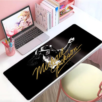 singer legendary M-Michael Jackson Mouse Pad Large Thick Desk Pad Stitched Edges Gaming Mouse Mat for PC