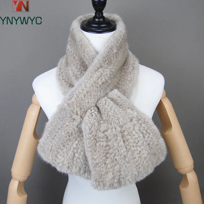 Fashion Women Winter Real Mink Fur Scarf Lady Warm Soft Genuine Mink Fur Scarf Shawl Fashion Luxury 100% Natural Mink Fur Scarfs