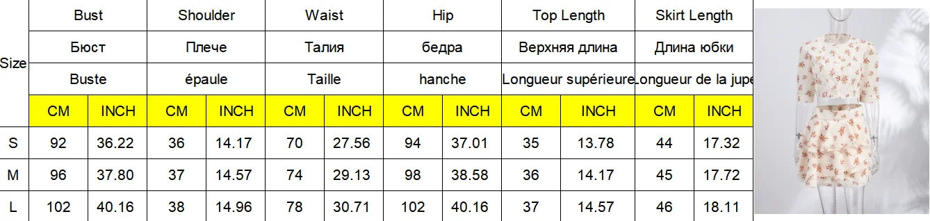 Fashion Two Piece Set Puff Sleeve Blazer Top Ruffle Layered Skirt Outfit Lady Summer Dating Party Wedding Women's Matching Sets