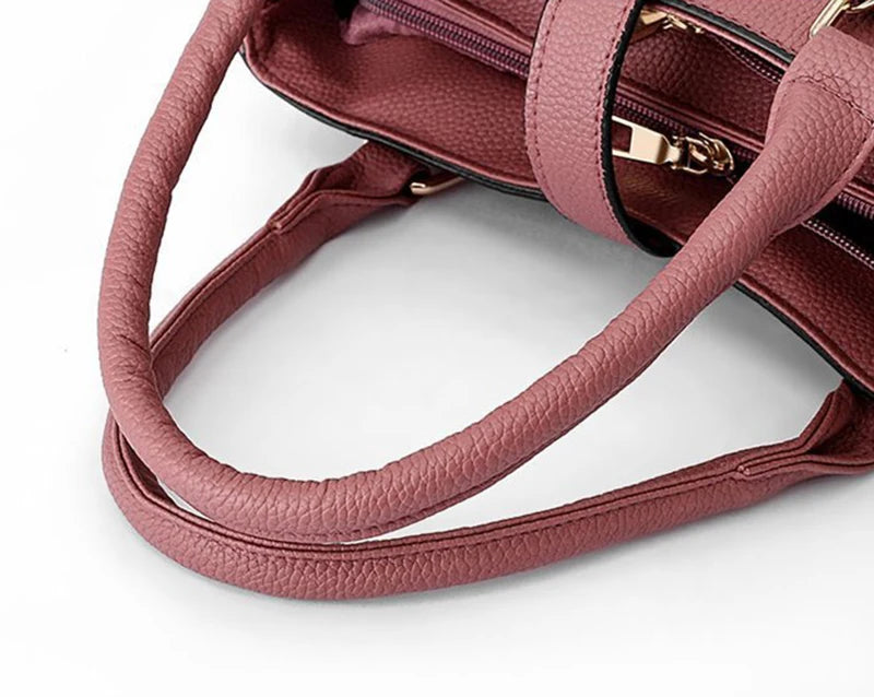 Women Fashion Hairball Shopper Totes Solid Color PU Leather Large Capacity Handbag Ladies Luxury Designer Crossbody Shoulder Bag
