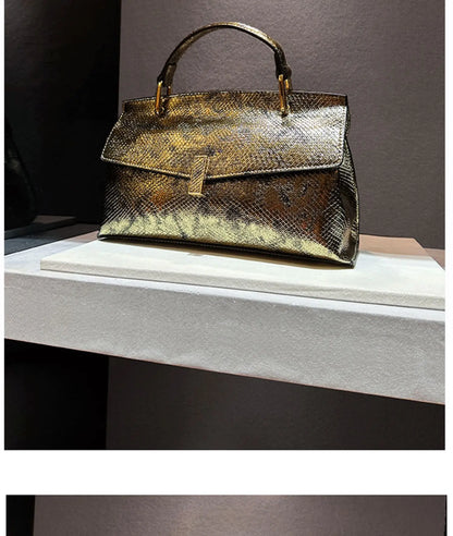 Luxury Designer Brand New High Quality Leather Handbags for Women Fashion Trend Snake Print Shoulder Bag сумка женская Hot Sale