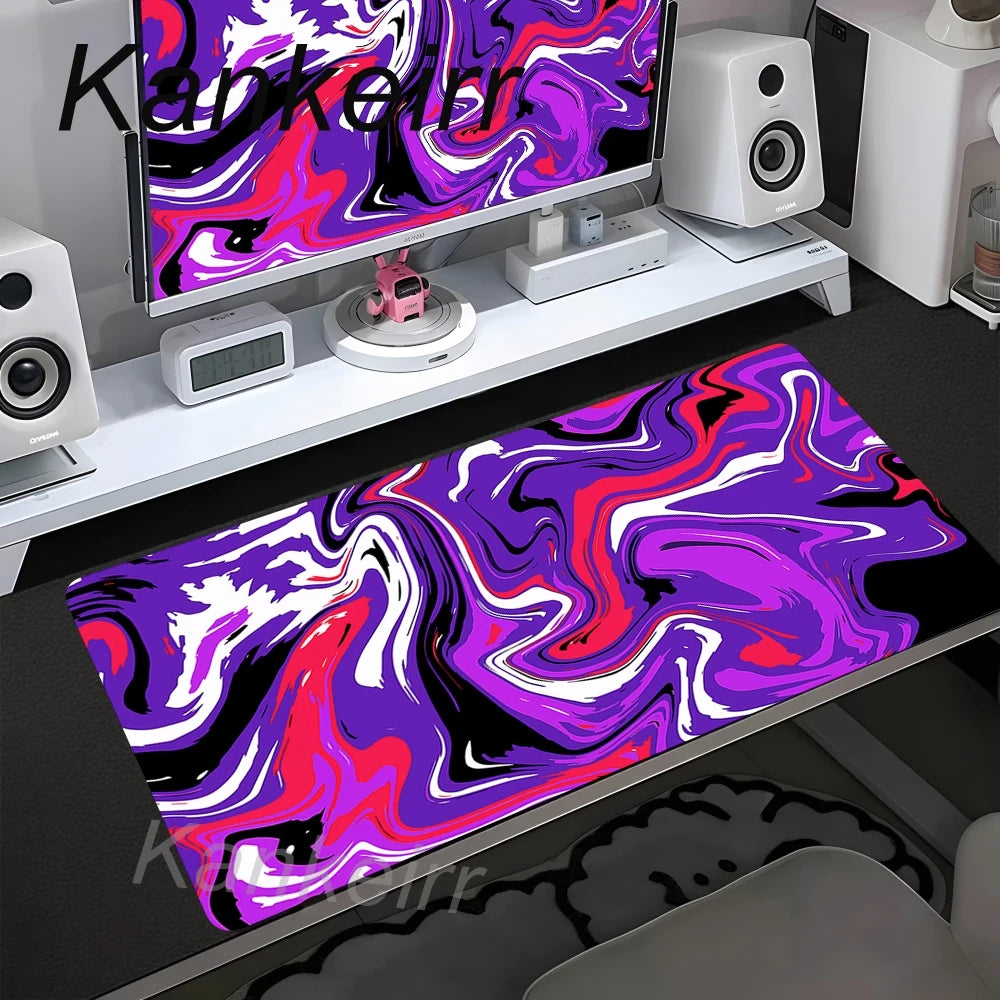 90x40cm Non-Slip Rubber Gamer Mouse Mat Gaming Mouse Pad Strata Liquid Desk Mat XXL Computer Keyboard Table Pad Large Mousepad