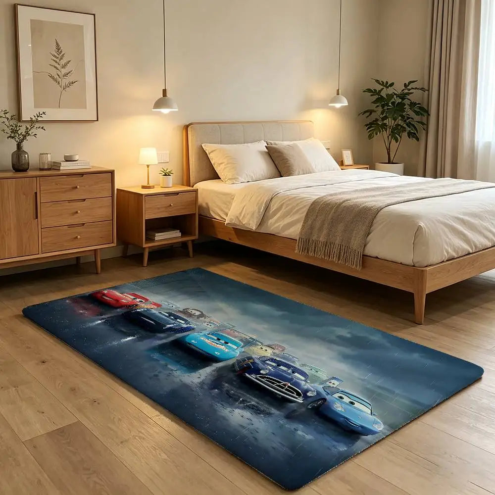 Anime-L-lightning-M-mcqueenS Cool Carpet Bathroom Anti-slip Mat Door Mat Home Decoration Mat Entrance Door Mat Scratch-resistant