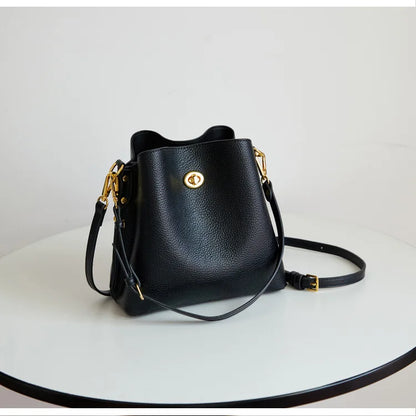 Fashion Women PU Leather Handbags Large Capacity Fashion Female Bucket Shoulder Bag Ladies Messenger Bag Purses and Handbags