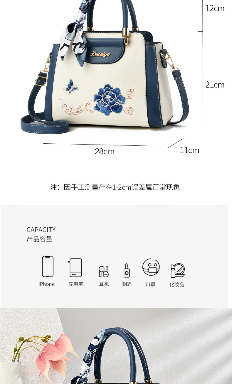Fashion Luxury Handbags Women's Shoulder Bags Temperament Mom Elegant Retro Crossbody Bags High Capacity Tote Bag Wedding Bags