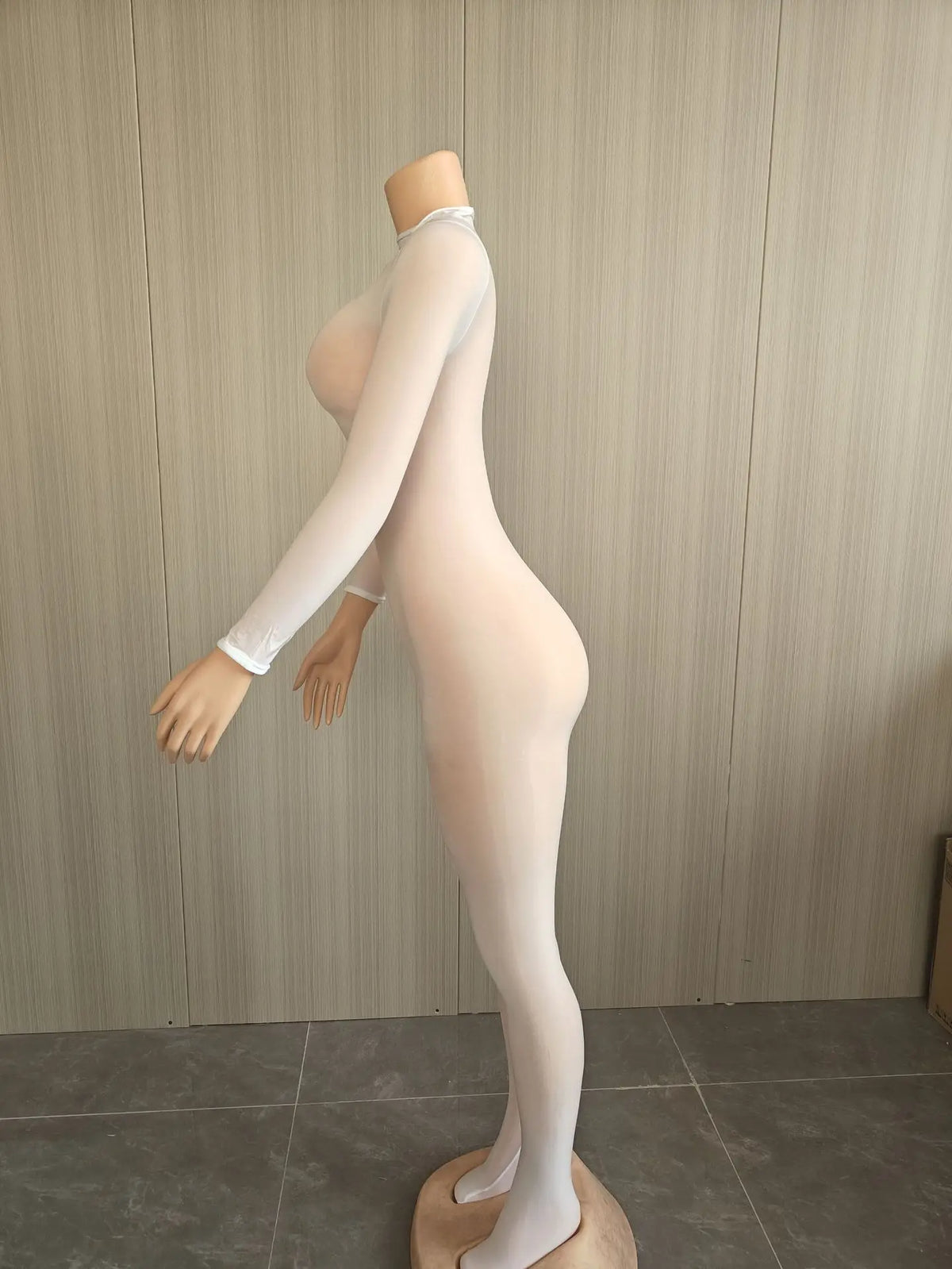 Kliou Sexy See Through Jumpsuits Woman o-Neck Full Sleeve Skinny Peach Buttocks Hot Girls Midnight Fashion Club Party Overalls