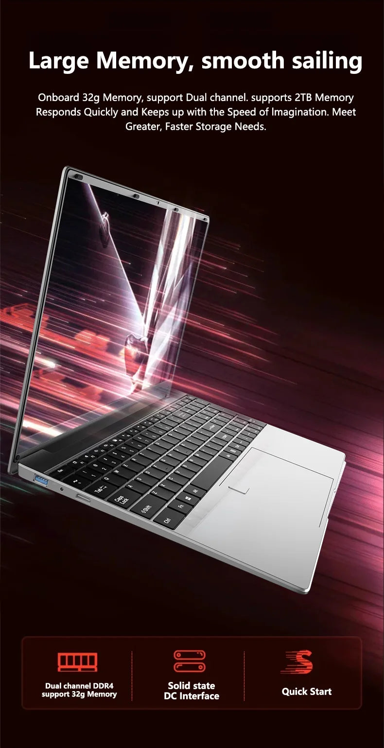 15.6' Intel Core I9 10980HK Windows 11 Pro Laptop Computer 32GB RAM 512GB 1TB 2TB SSD Portable Notebook PC Office Study Laptops