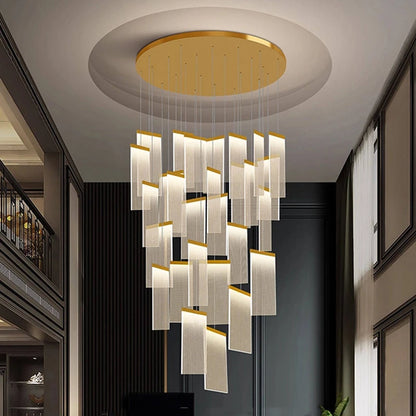 Modern home decor led lights pendant light lamps forstaircase Chandeliers for living room hanging light indoor lighting