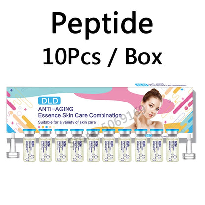 5ml Hyaluronic Acid Peptide Facial Serum BB Cream Glow Ampoule Kit Niacinamide Moisturizing Hydration Skin Rejuvenation Beauty