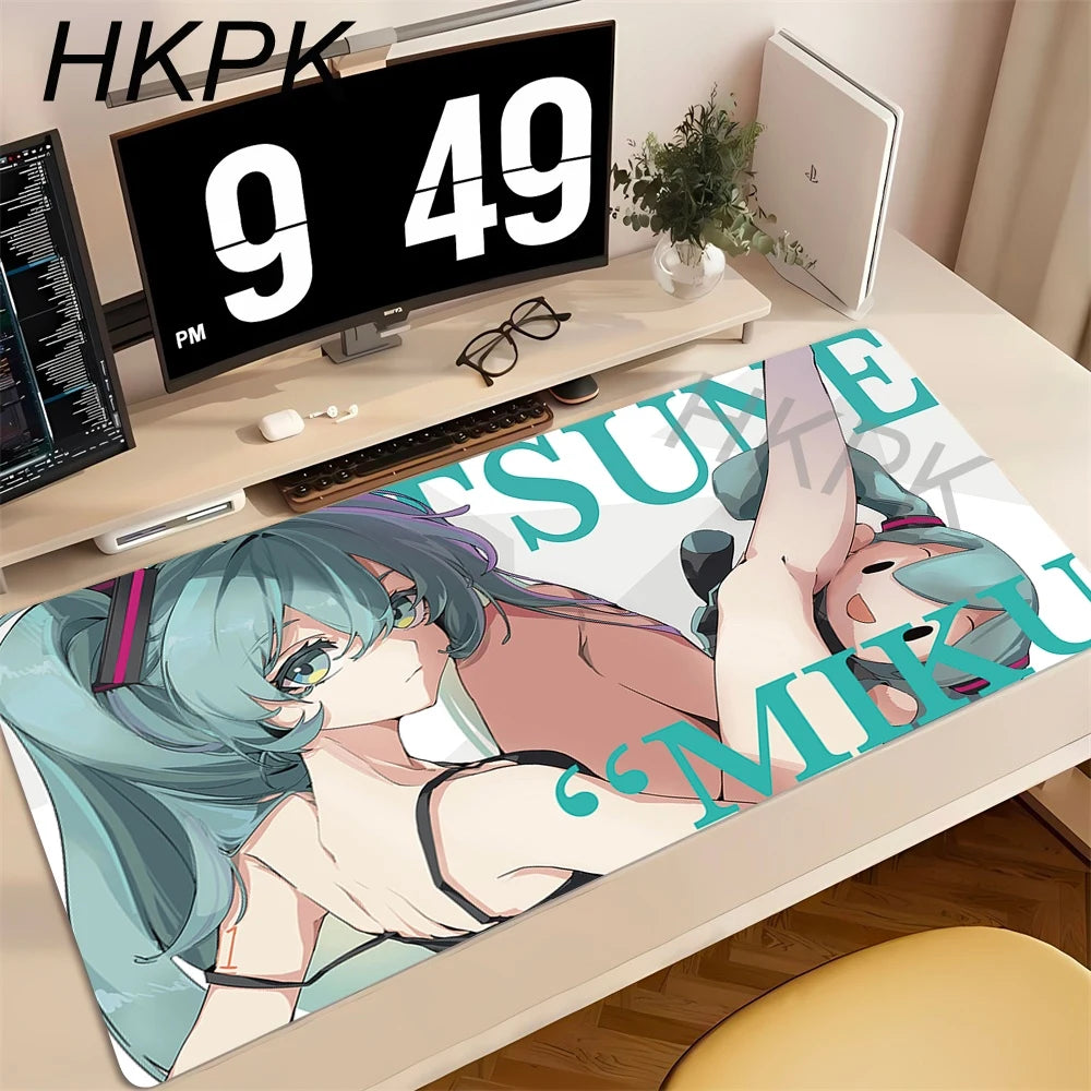 Anime Mouse Pad Gamer Keyboard Pad Desk H-hatsune Miku Mouse Mat Carpet Rubber Tapis Souris Gaming Notbook Exquisite PC Mousepad