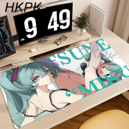 Anime Mouse Pad Gamer Keyboard Pad Desk H-hatsune Miku Mouse Mat Carpet Rubber Tapis Souris Gaming Notbook Exquisite PC Mousepad