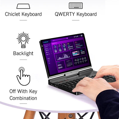 2026 New GPD Pocket4 2 in 1 Mini PC 8.8 Inch 144Hz AMD AI 9 HX370 64GB 2TB NVMe Portable Laptop Tablet