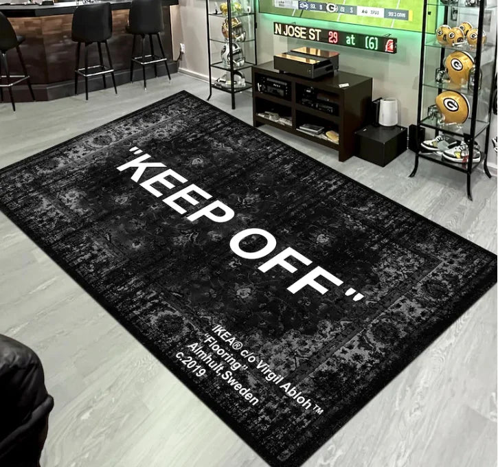 Keep Off Rug, Grass Accent Carpet, Keep Off Home Decor Rug