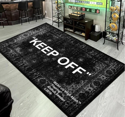 Keep Off Rug, Grass Accent Carpet, Keep Off Home Decor Rug