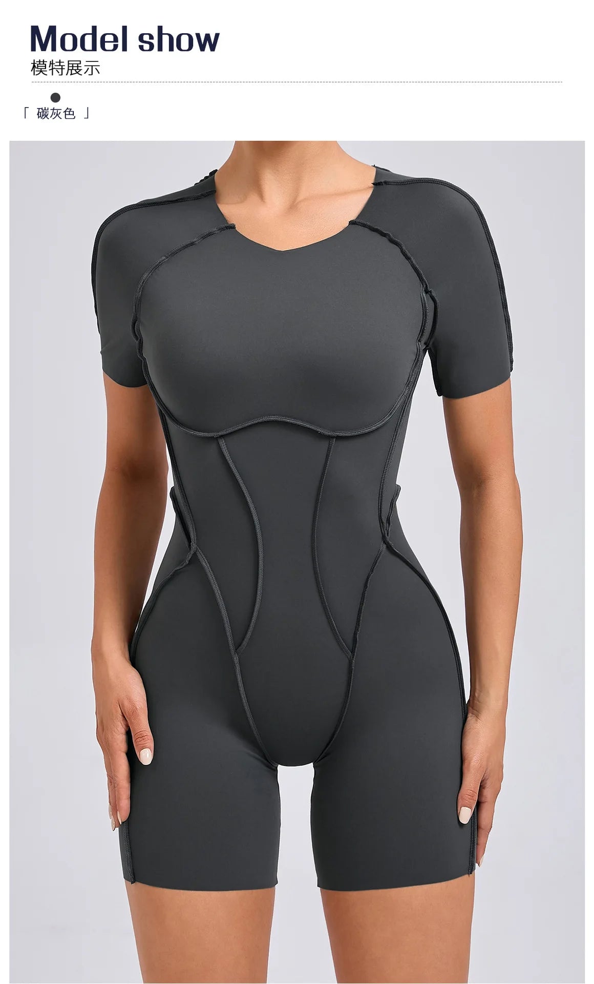 Women's Sports Jumpsuit Kit Yoga Fitness Bodysuit Hip-lifting Open Back Tight High Elasticity Outdoors Gym Workout Sexy Clothes