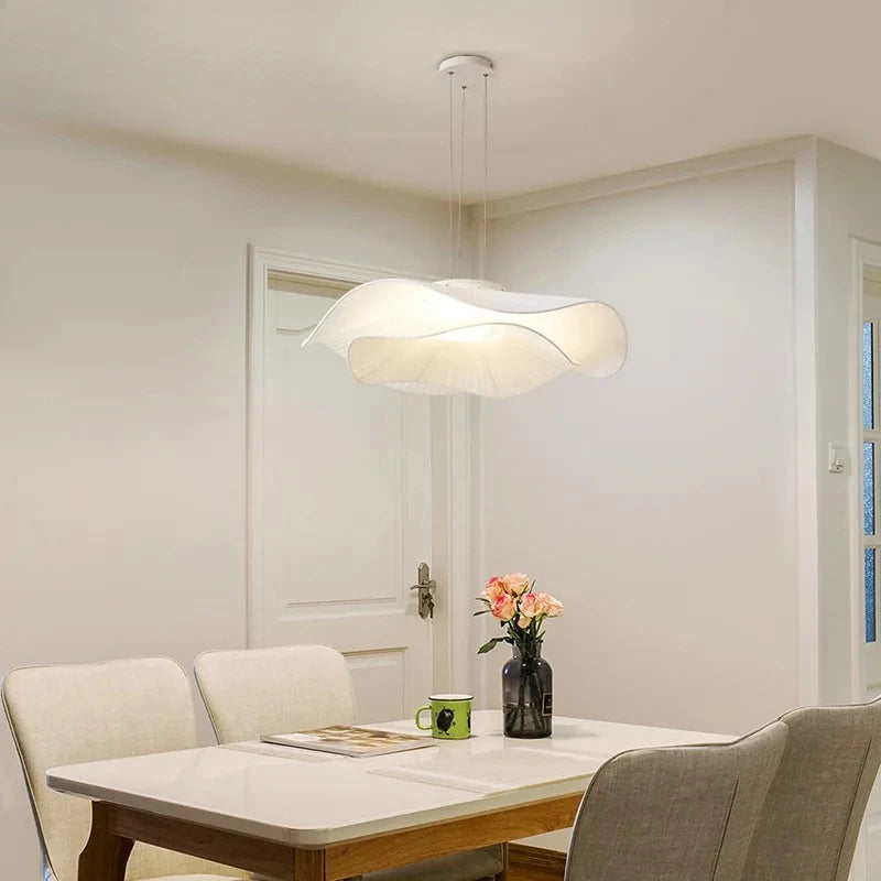 Nordic Modern Creative Restaurant Pendant Lamp Design Simple Lotus Leaf Hat Led Lights for Dining Living Room Bedroom Chandelier
