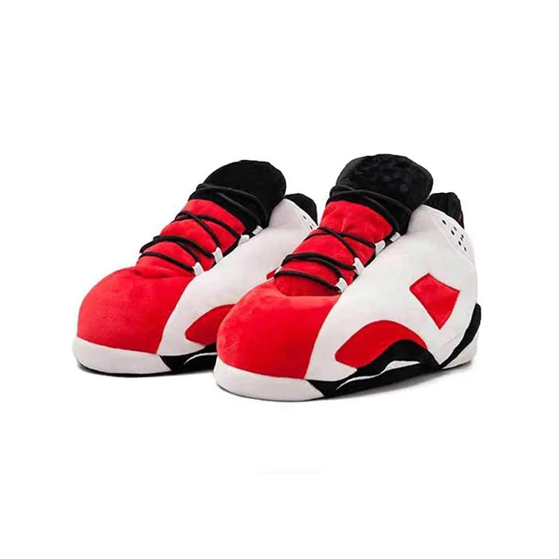 Winter fluffy home slippers Popular on Instagram Soft Non-slip thick sole living room shoes funny High-top warm shoes，men women