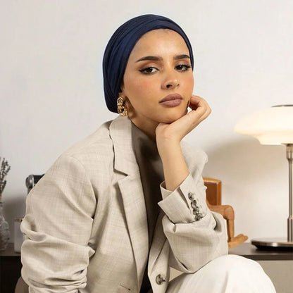 New Modal Jersey Instant Hijab Woman Muslim Underscarf Caps Cotton Stretch Hat Islam Turban Bonnet Foulard Headscarf Headband