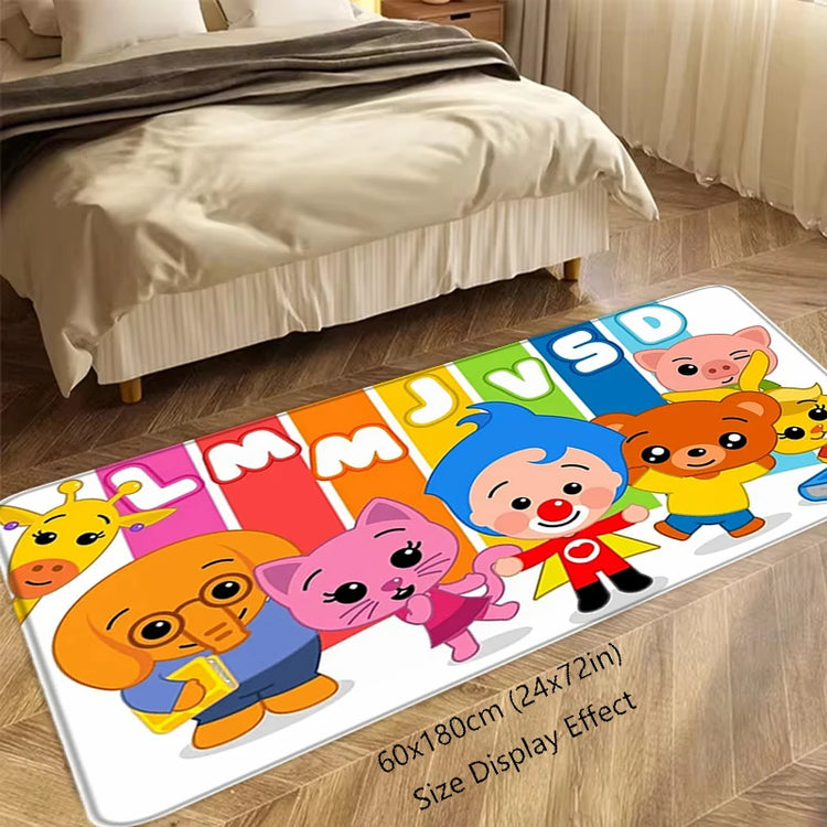 Cartoon Foot Rug Welcome Floor Mat for Entryway Plim Plim Bathroom Hallway Carpet Kitchen Water Adsorbed Rugs Fluffy Home Decor