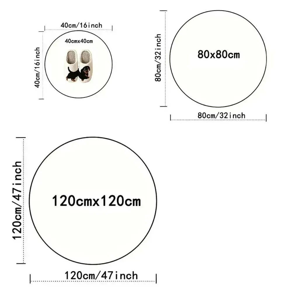 Nordic Style Round Rug – Soft Anti-Slip Abstract Carpet for Bedroom & Light Luxury Living Room Decor Light Green Anti-Slip