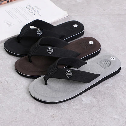 Casual Slippers For Men Flip Flops Beach Sandals Summer Non-Slip Flat Slides Men Slippers Indoor House Shoes Man Male Slipper