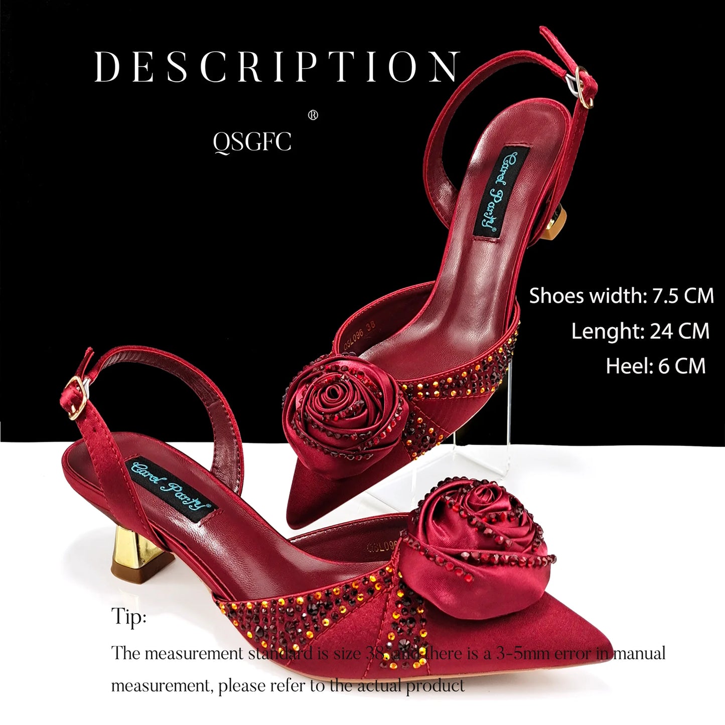 New Party Shoes And Bag Set Nigeria Handmade Flowers Decoration Lady Fashion Shoes and Bag Set for Wedding