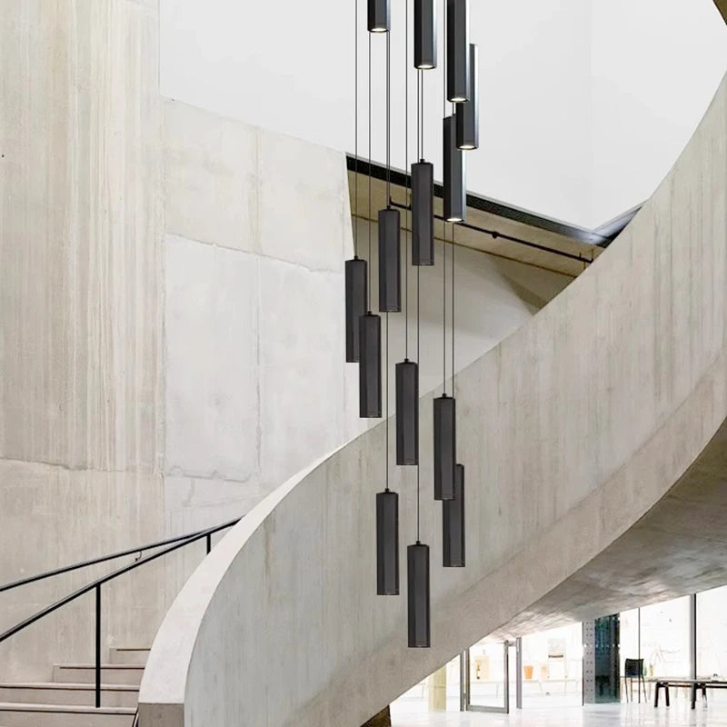 Modern home decor led lights pendant light lamps forstaircase Chandeliers for living room hanging light indoor lighting