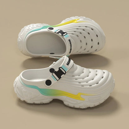 Clogs Platform Slippers Men Summer Luxury Designer Shoes Male Casual Sandals Fashion Indoor Outdoor Beach Slides Unisex Non-Slip