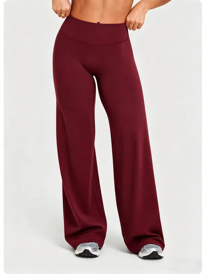 Women's Soft Straight Leg Sports Pants Breathable Lightweight Fitness Gym Wear Outdoor Yoga Trousers Loose Running Trousers