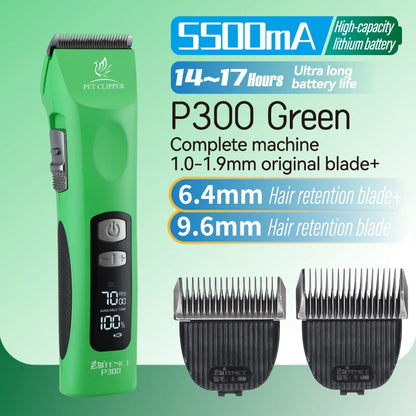 Fenice Cordless Rechargeable Pet Clipper Low Noise Professional Pet Hair Cutting Machine Grooming Trimmer Shaver Kit for Animals