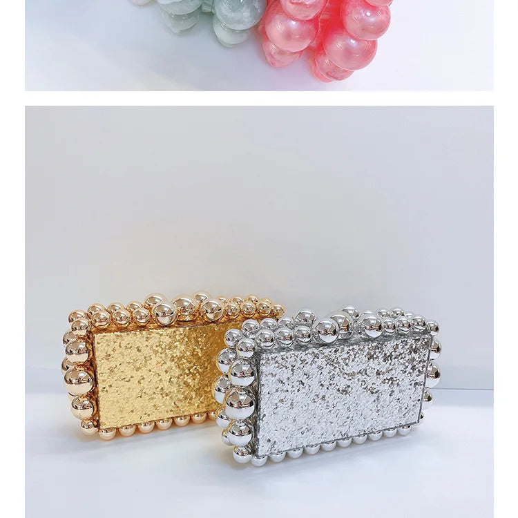 Luxury Design Shoulder Crossbody Bag Fashion New Evening Clutch Bag Ladies Handbag Acrylic Transparent Small Square Bag Female