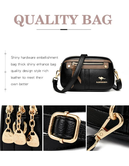 Genuine  3 Layers Luxury Designer Purses and Handbags Women Bag High Quality Leather Shoulder Sac  Bags for Women 2024Sac A Main