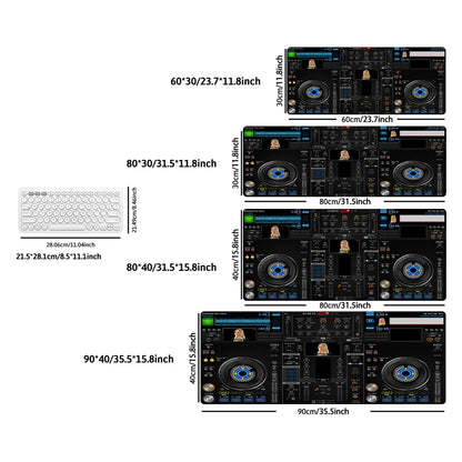 Radio Dj Large Professional Game Mouse Pad Keyboard Gamer Office Accessories Desk Mat Anime XXL Anti-Slip Desktop Mat Floor Mats