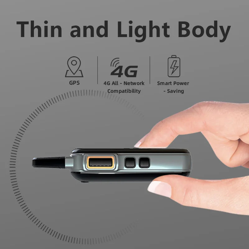 MOTOLOLA 4G Zello Walkie Talkie Android 8.1 System Aluminum Alloy Shell Ultra-Thin Body Wireless Intercom Radio Wi-Fi Bluetooth