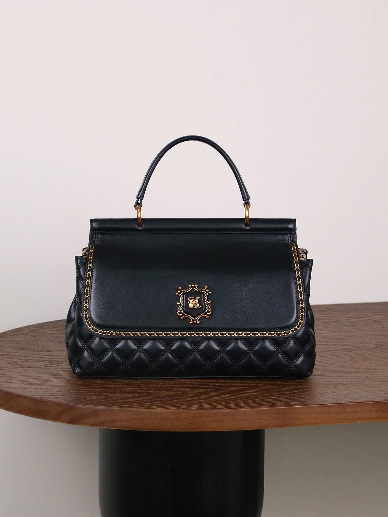 2026 Niche Design Fashion Luxury Ladies Handbag Commuter Large-Capacity Multi-Functional Double Bread Rhombic Embroidery Thread