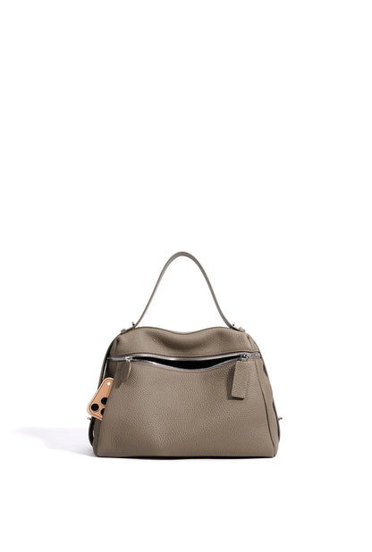 First Layer Cow Leather 33cm Tote Bag Fashionable Women's Bag New Design Large Capacity Soft Portable Shoulder Crossbody Bag