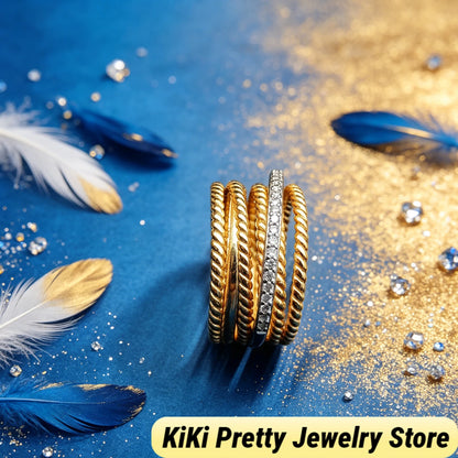 2026 New Fashion Elegant Luxury Jewelry Couple Set Rings Minimalist Everyday Wear & Party Jewelry