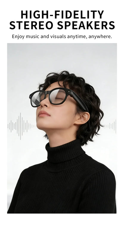2026 Smart Glasses 800W HD Camera 1080P Audio&Video Translation Intelligent AI Large Model music playback 290mAh Smart Glasses