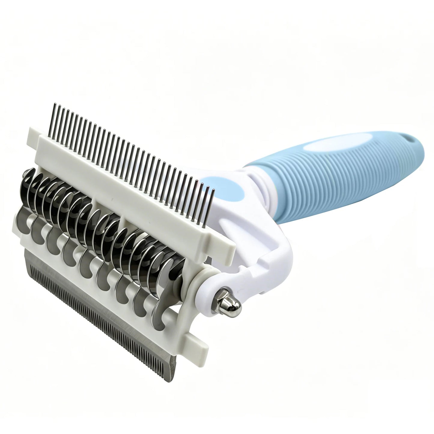 Pet Deshedding Brush 3 in 1 Cat Dog Hair Remover Puppy Kitten Comb with Stainless Steel Teeth Dogs Grooming Shedding Supplies