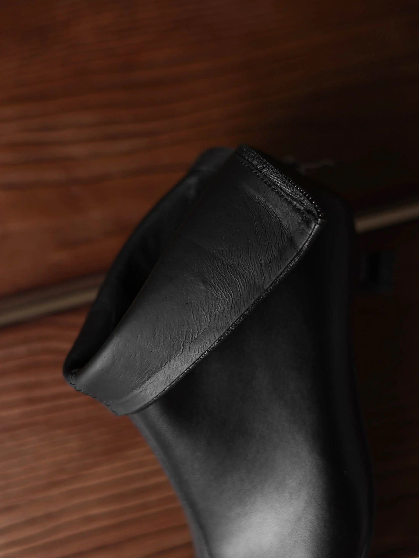 Plus Size 34-42 Genuine Leather Pointed Toe Med Heels Zipper Modern Boots Winter Autumn Shoes Concise Elegant Dress Ankle Boots