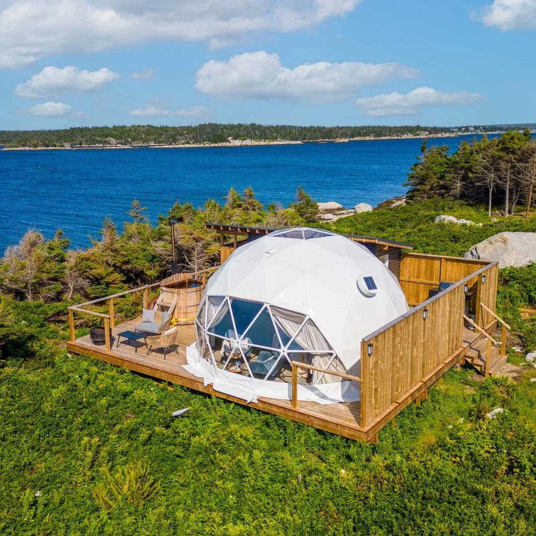 Durable Geodesic Dome Tent PVC Waterproof Glamping Starry House Hemispherical Bubble Igloo Tent Luxury Outdoor Camping