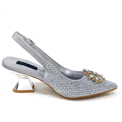 Italian Design Evening Shoes And Bag Paired With Handmade Petal Clutches Pointed Toe High-Heel Shoes For Women Party Shoes