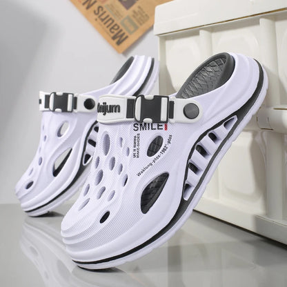 Summer Men's Beach Clogs Outdoor Sandals Comfortable Slippers EVA Slides For Men Casual Garden Shoes Male Women Beach Slippers