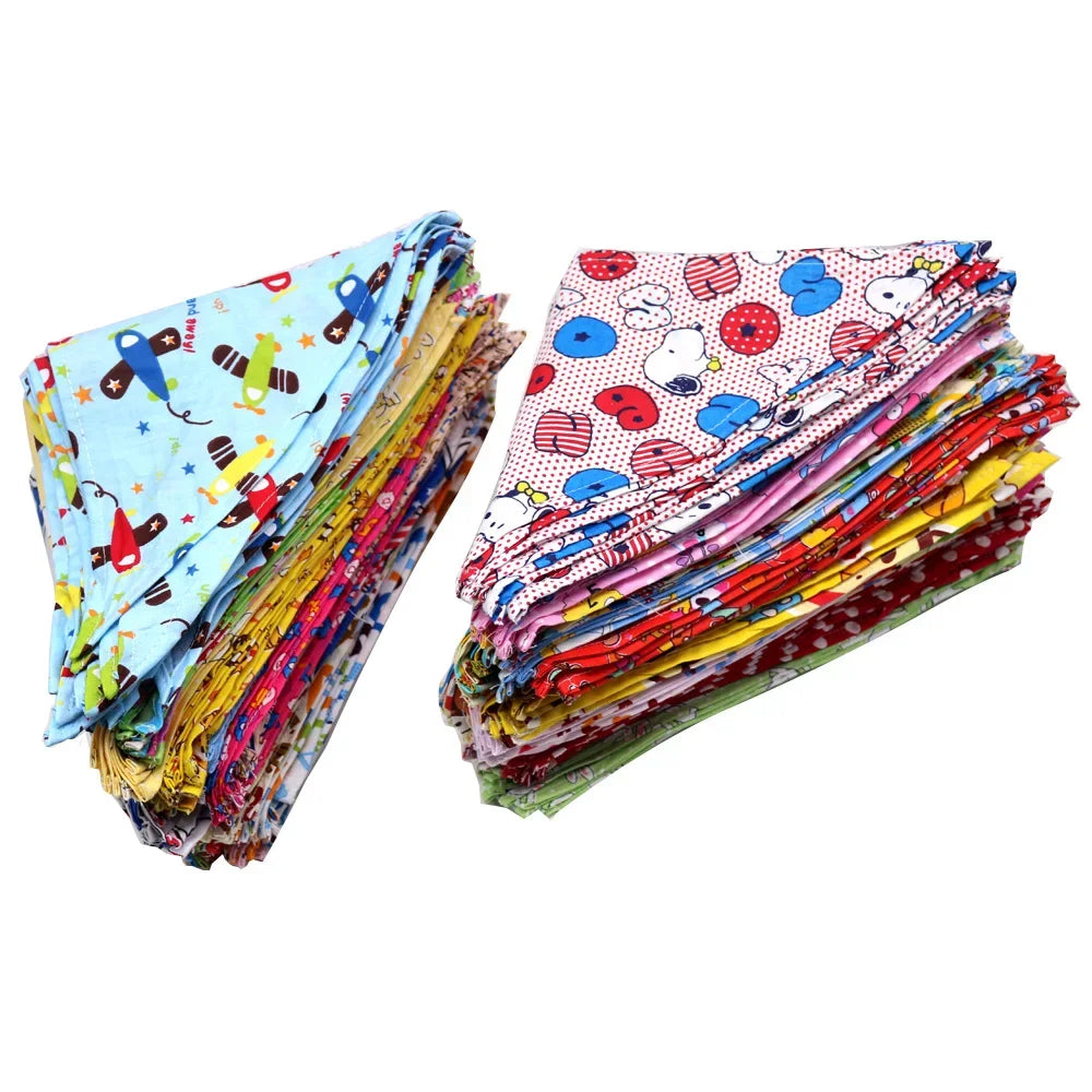 S/M/L/XL Bulk Dog Bandana 50 colours Cotton Small-Large Dog Bandanas Scarf Small Dog Puppy Cat Bibs For Dogs Accessories