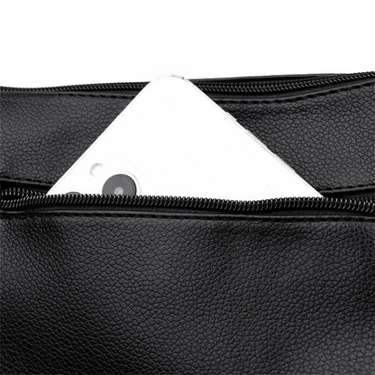 Many Pockets Women Leather Top-handle Bag Luxury Designer Female Shoulder Messenger Shopper Bags Brand Ladies Crossbody Handbags